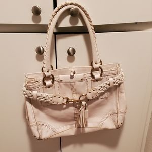 White COACH Hampton Genuine Leather bag